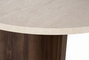 Nordure Mesa de Comedor Travertino y Venezia Walnut